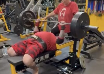 Powerlifter performing bench press